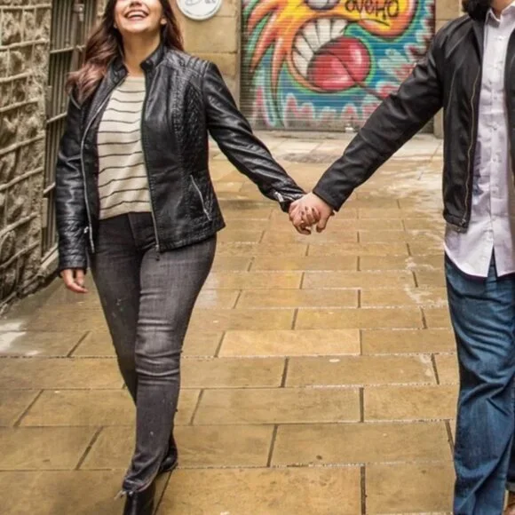 Lulus Black Vegan Leather Moto Jacket - Picture 14 of 14